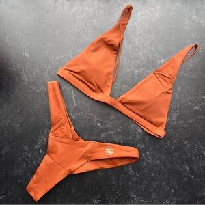 NWT OG Beachwear Gemma Owen Monaco Bikini in Chocolate Brown | Size M